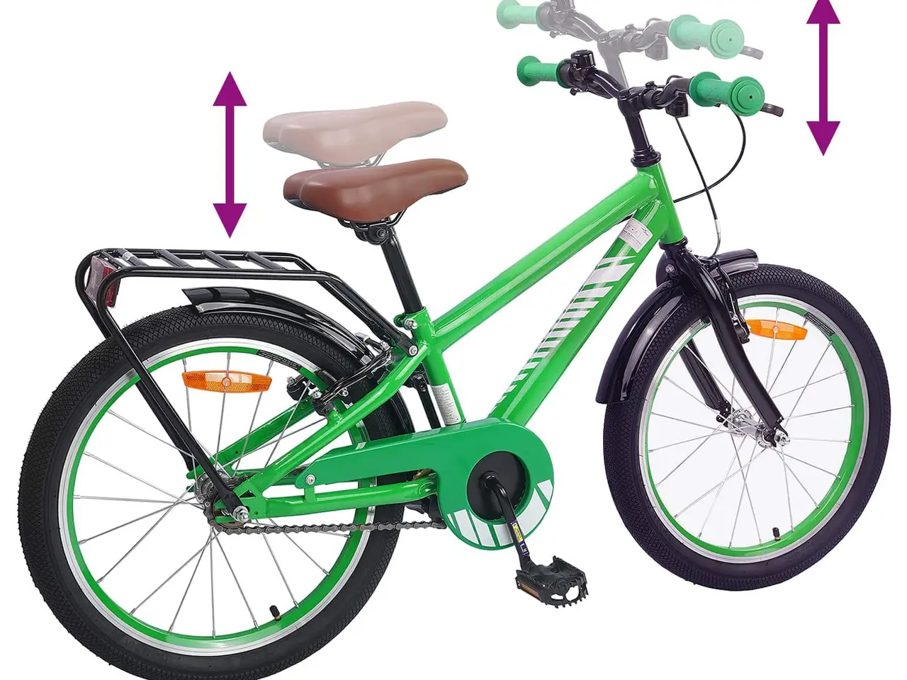 Billede 7 - Børnecykel 20 tommer til børn i alderen 6-11 år Grøn