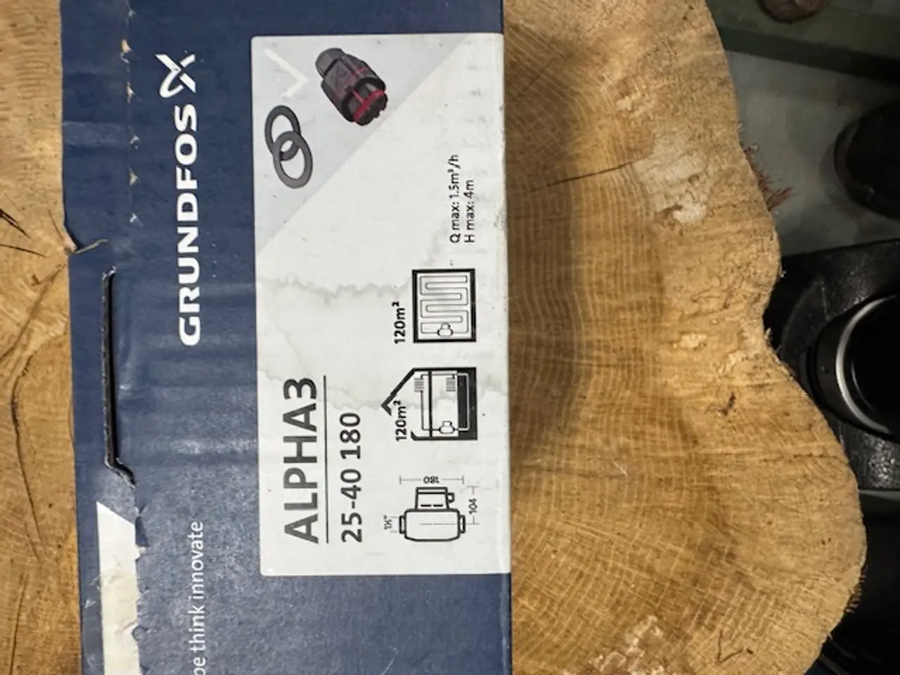 Billede 2 - Grundfos ALPHA3 cirkulationspumpe 25-40 180