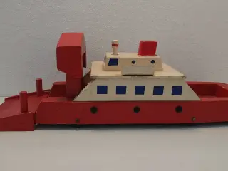 Fængselslegetøj:Færge med rampe. Flagmærket.1950.