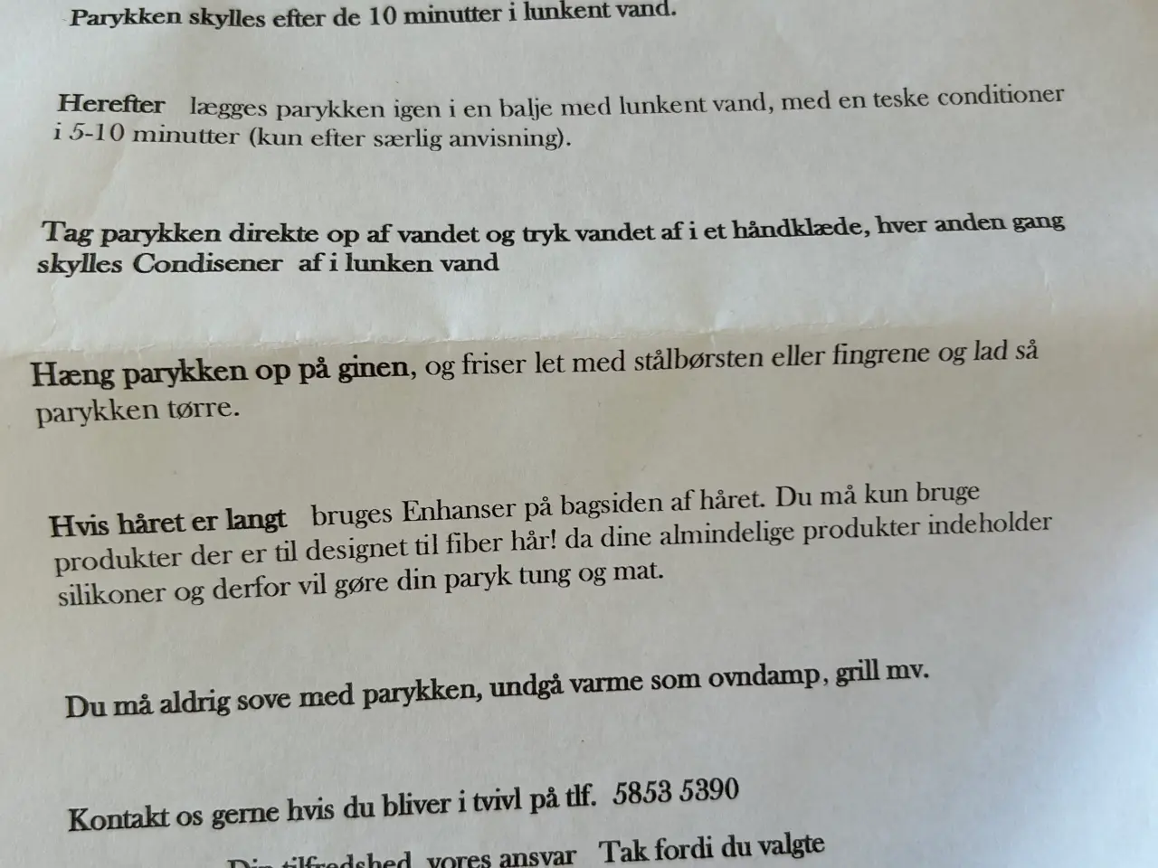Billede 4 - Paryk