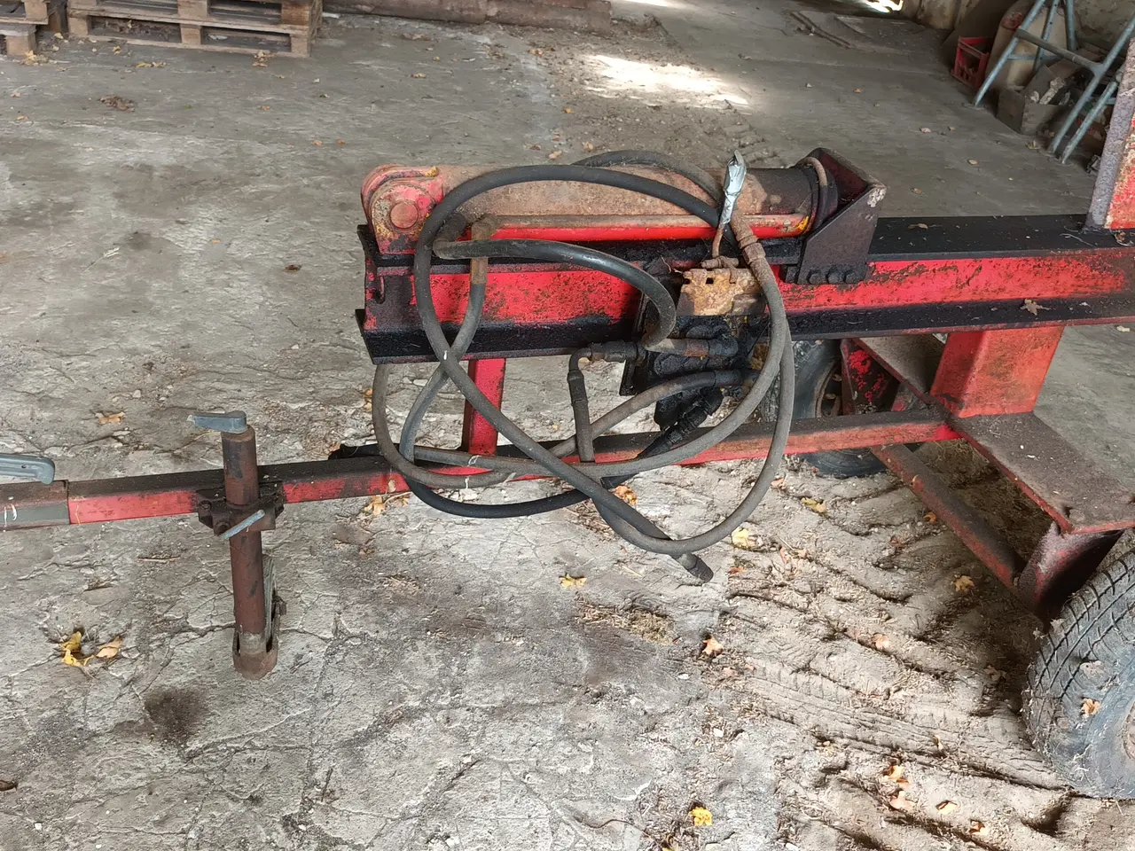 Billede 3 - Brændekløver, hydraulisk med kobling til traktor.