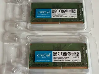 Crucial 32 GB DDR4-3200 SO-DIMM RAM – 2 × 16 GB