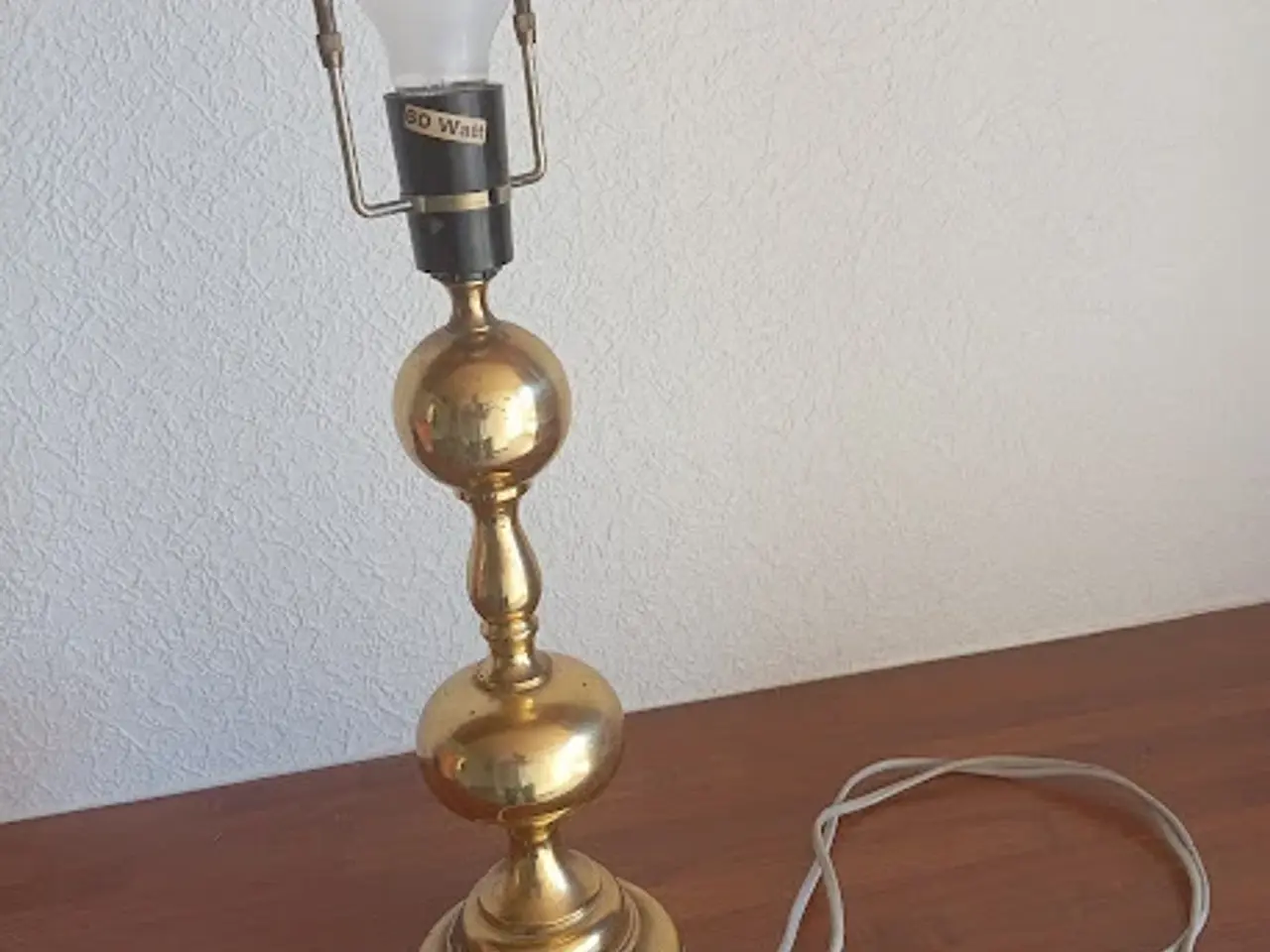 Billede 5 - Stor Antik messing lampe fra Mormor hjem.