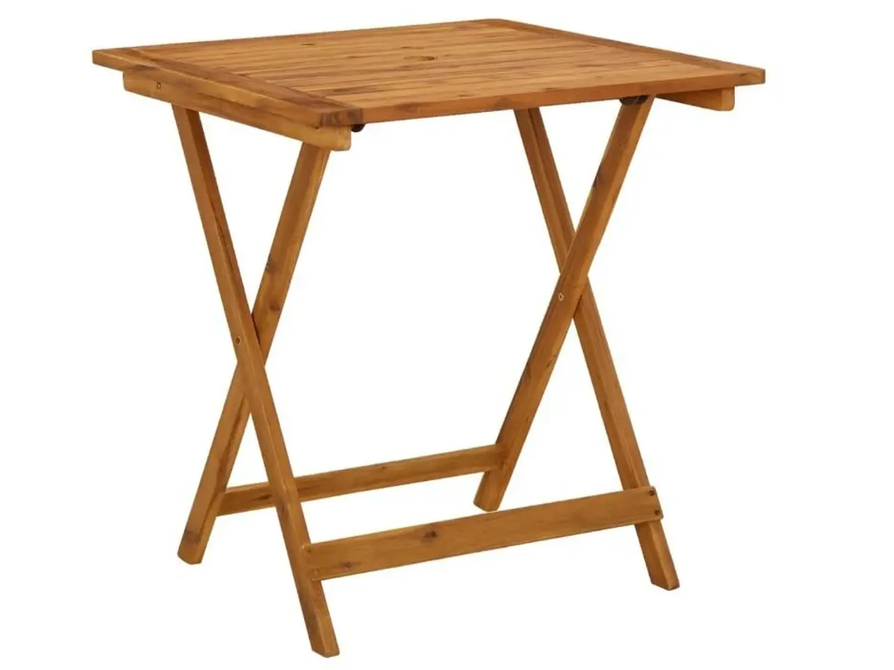 Billede 1 - Foldbart havebord 70 x 70 x 75 cm massivt akacietræ