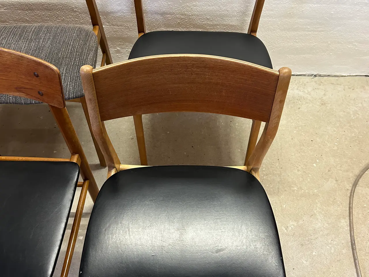 Billede 8 - RESTLOT – 8 stk. vintage spisebordsstole i skandin