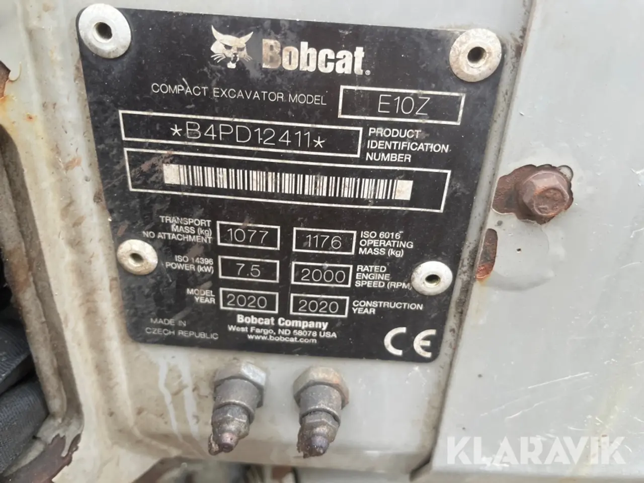 Billede 6 - Gravemaskine Bobcat E10Z 1000kg