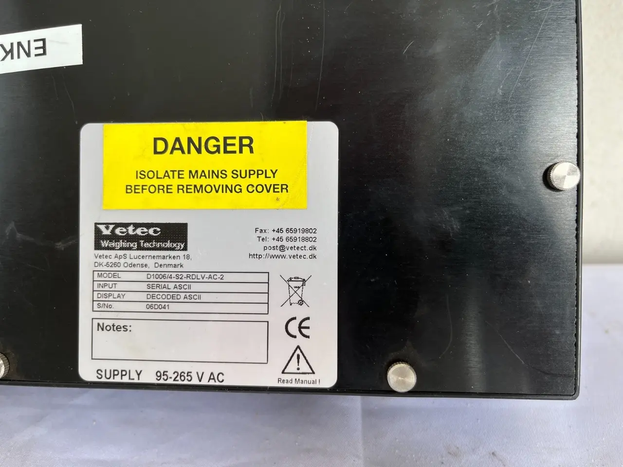 Billede 13 - Vetec D1006/4-S2-RDLV-AC-2 Large LED Display ASCII