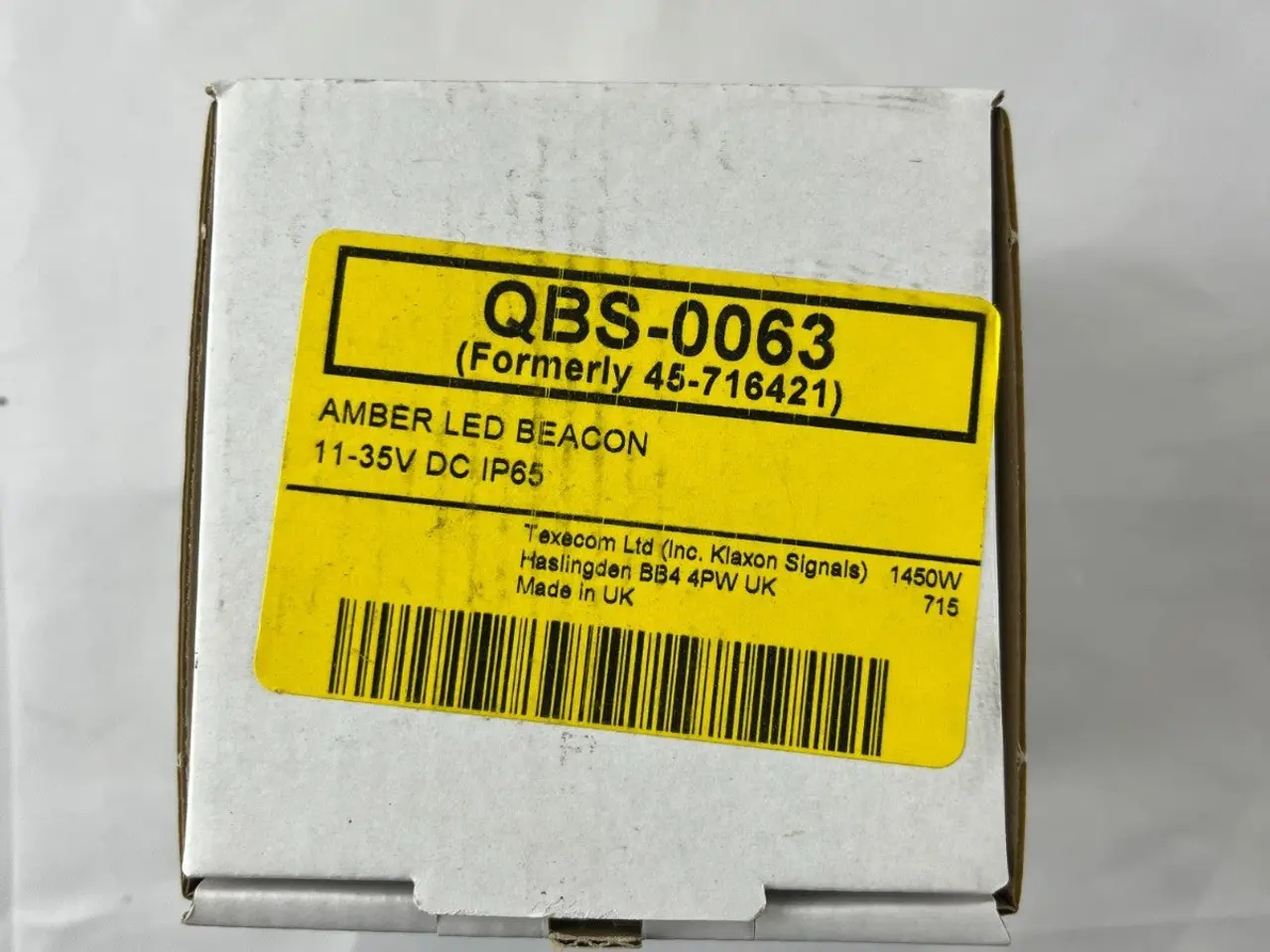 Billede 2 - Klaxon QBS-0063 Amber LED Beacon 11-35V DC IP65