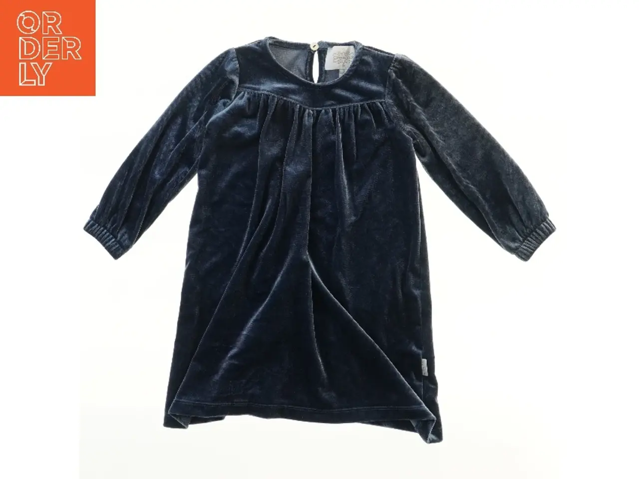 Billede 1 - Creamie (str. 92) Velour kjole med lange ærmer