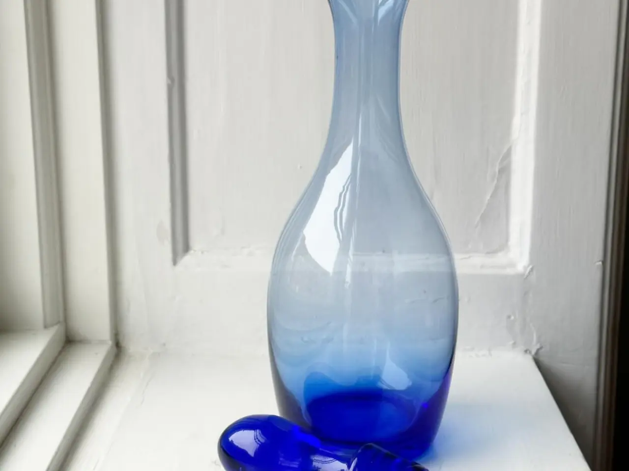 Billede 3 - Karaffel, blåt glas