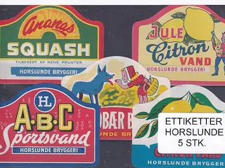Etiketter - Horslunde 5 Stk.