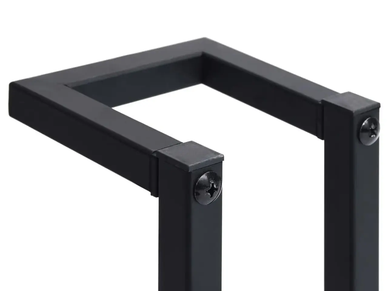 Billede 6 - Håndklædeholder til væg 12,5×12,5×60 cm - jern, sort