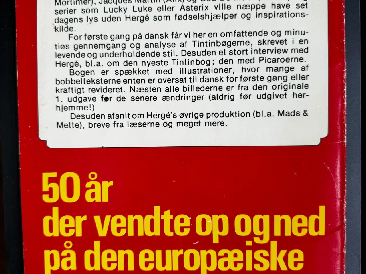 Billede 2 - Hergés oplevelser - 50 ÅR MED TINTIN