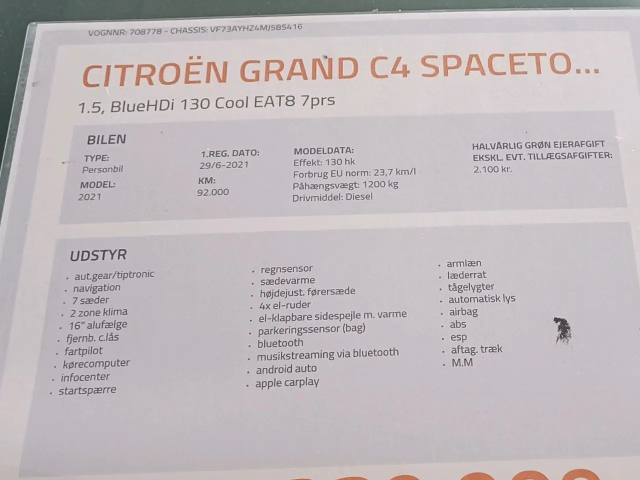 Billede 2 - Citroen c4 Grand Spacetour 