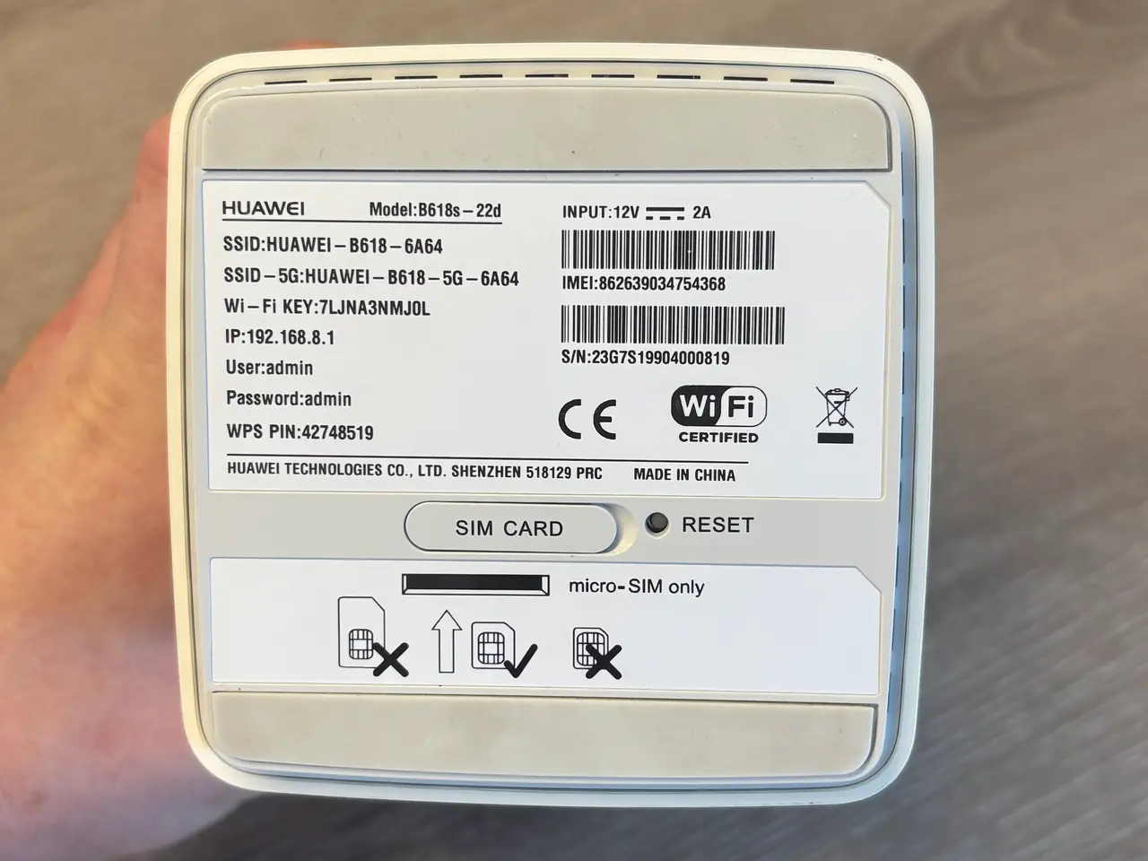 Billede 5 - Huawei B618s-22d 4G LTE-router