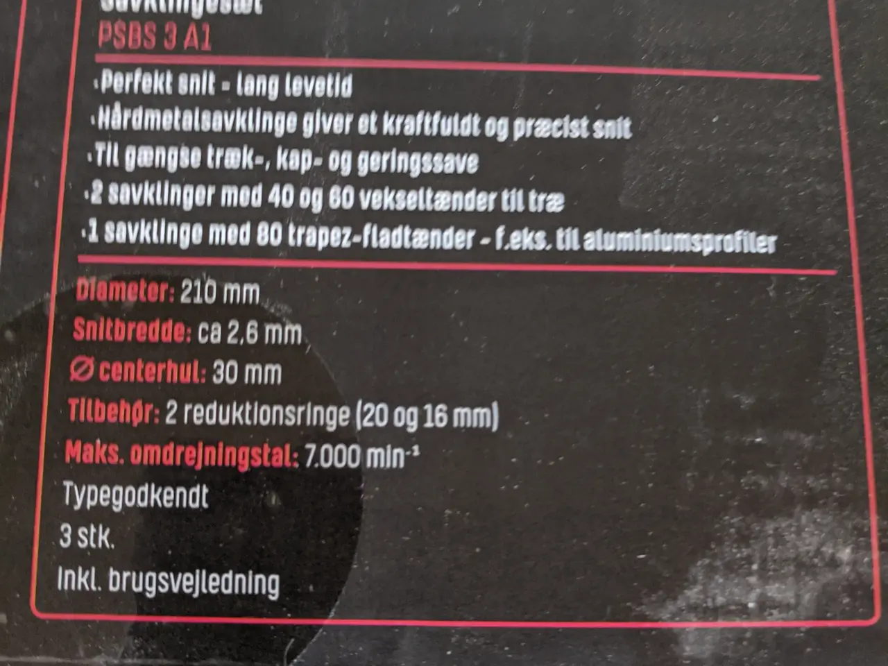 Billede 3 - Rundsavsklinger 210 x 30 mm