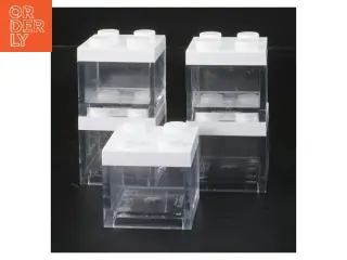 LEGO Plastik opbevaringsbokse fra Omada (str. 5 stk 5x5x4,5 cm)