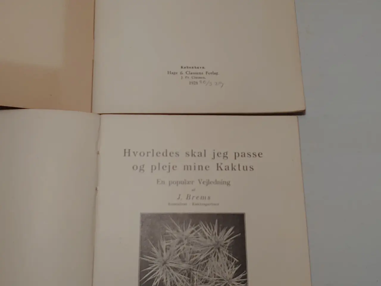 Billede 5 - Brems og Risum:Hæfter om plantepasning.1928 & 1935