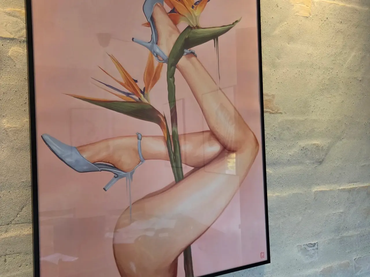 Billede 3 - Plakat I aluramme Bird of Paradise
