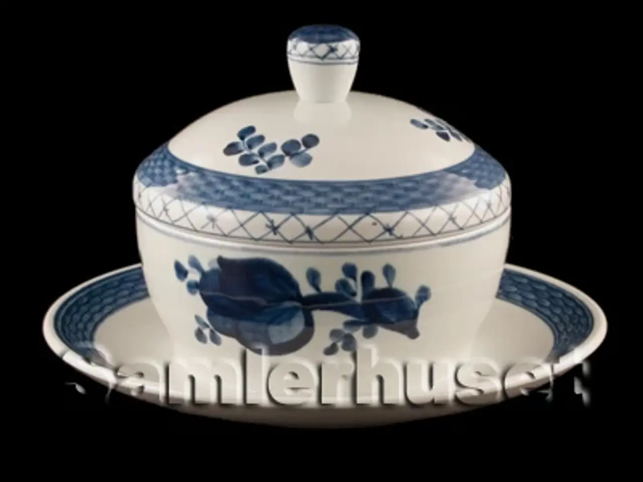 Billede 1 - Trankebar Smørkrukke m. låg - R.C. 1263