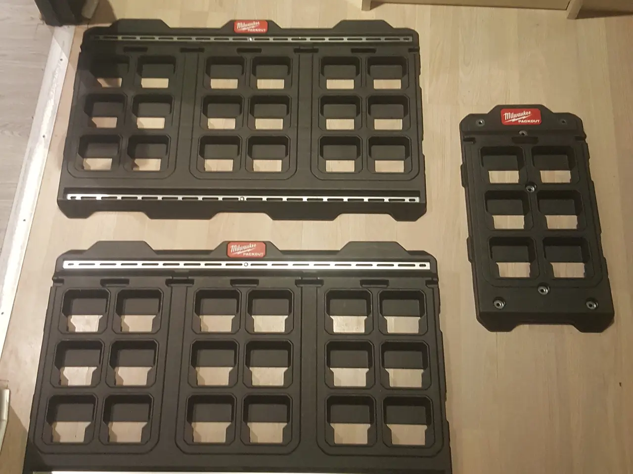 Billede 1 - Milwaukee Packout monteringsplade 2x XL / 1x lille