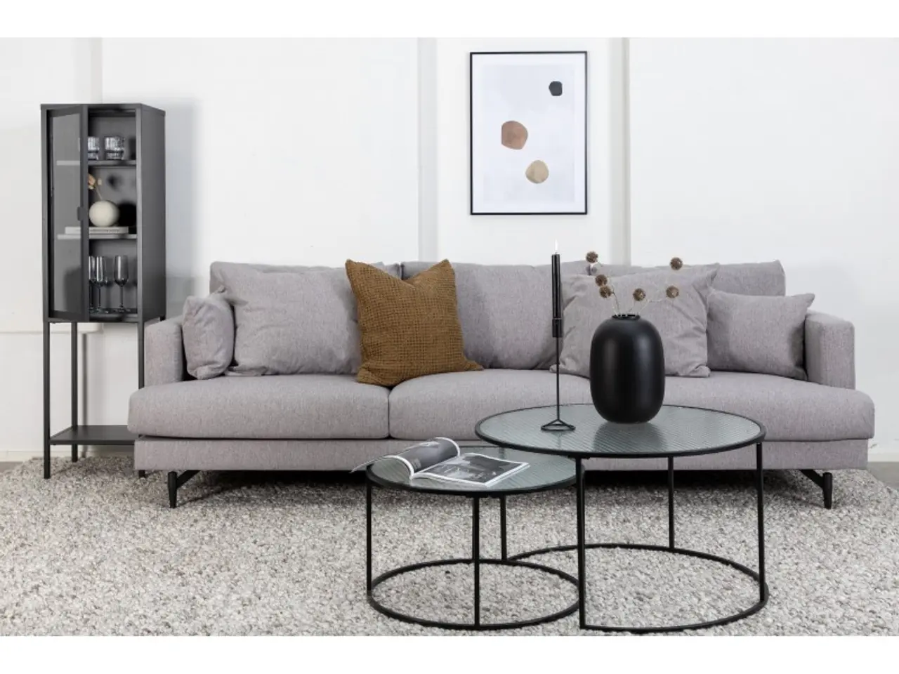 Billede 9 - Sofia 3 personers Sofa - Sort og Grå