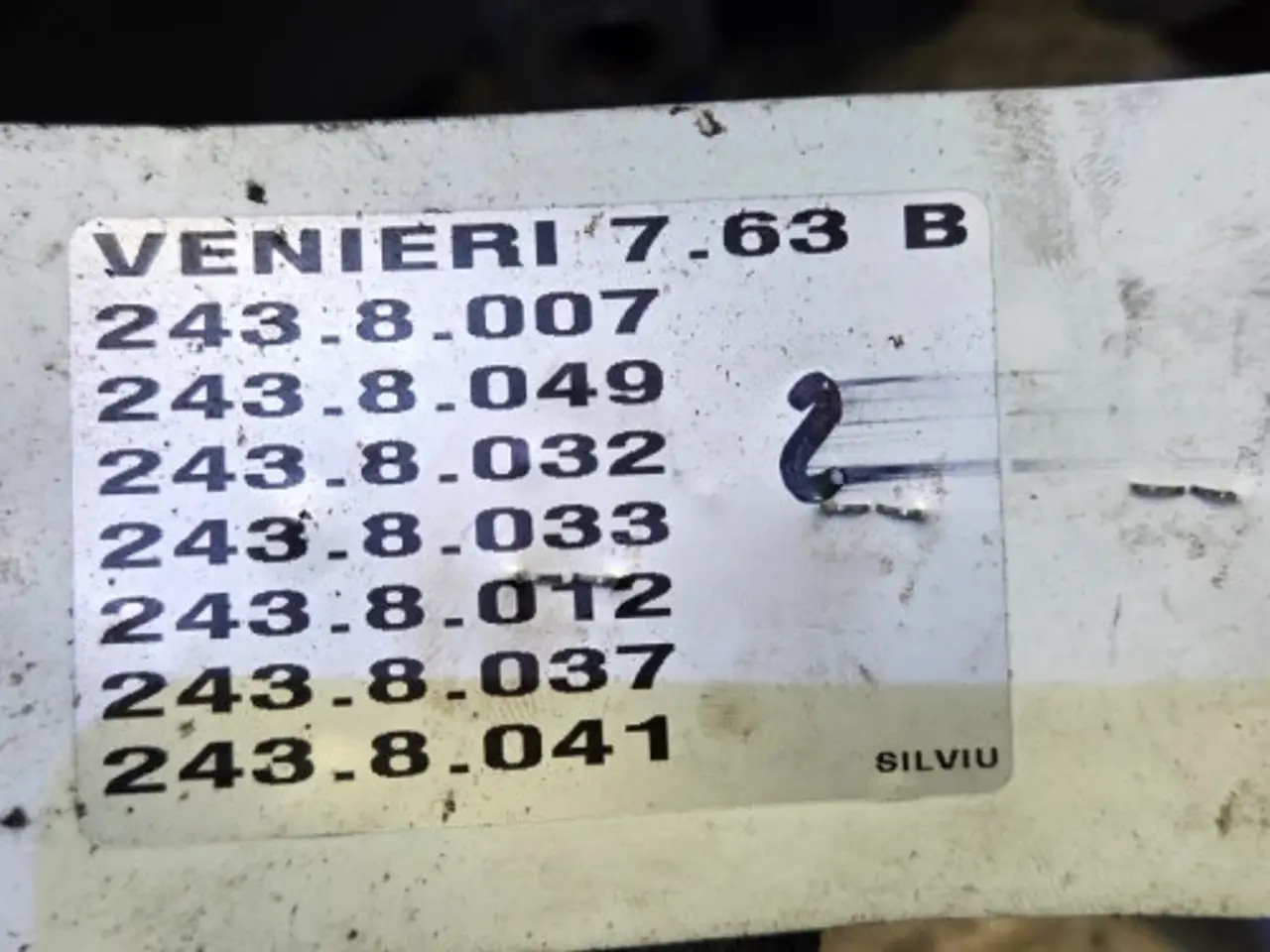 Billede 20 - Venieri 7.63B Gearkasse 243.8.006