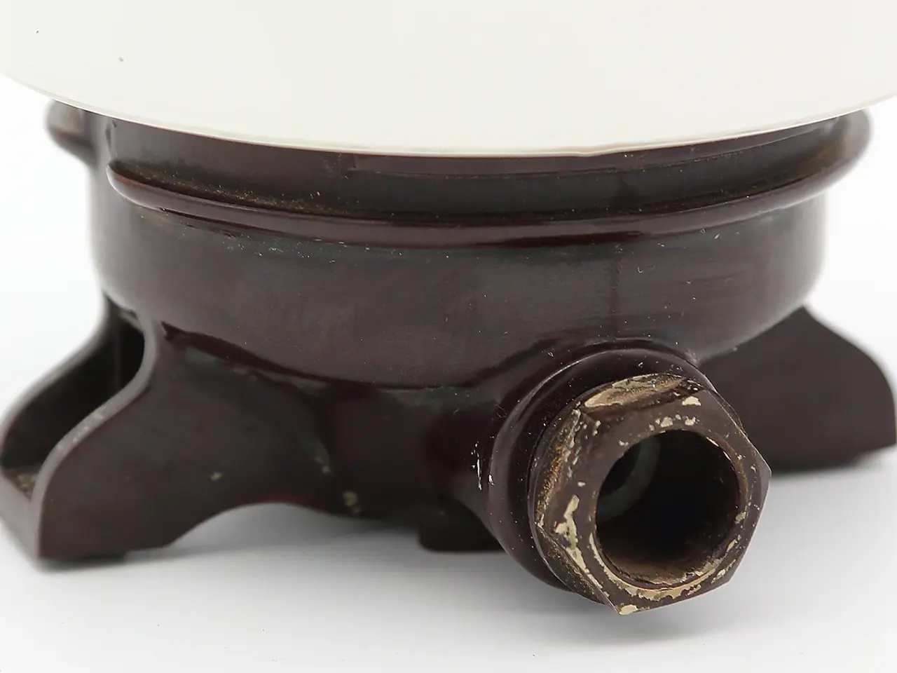 Billede 3 - Wiska væg/loftfatning til E27 - Bakelite fra 1940