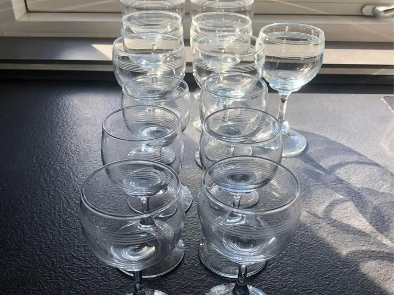 Billede 1 - Glas med slebet bort