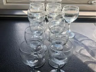 Glas med slebet bort