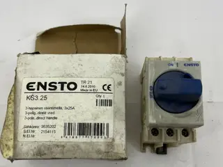 Ensto KS3.25 3-Pole 25A Rotary Load Break kontakt