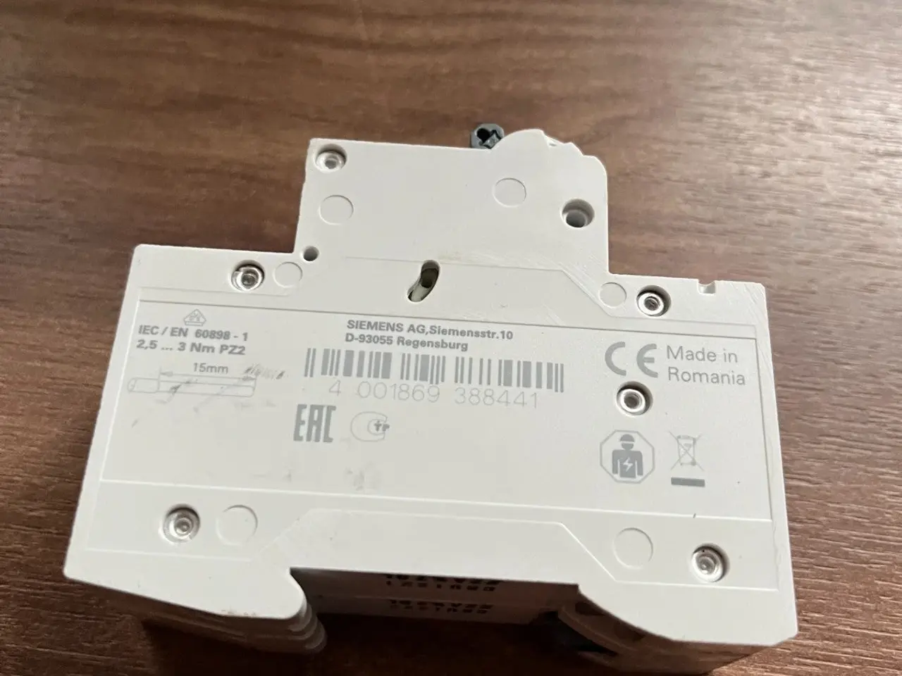 Billede 7 - Siemens 5SL6206-7 SENTRON MCB 2-Pole C6 6A 400V