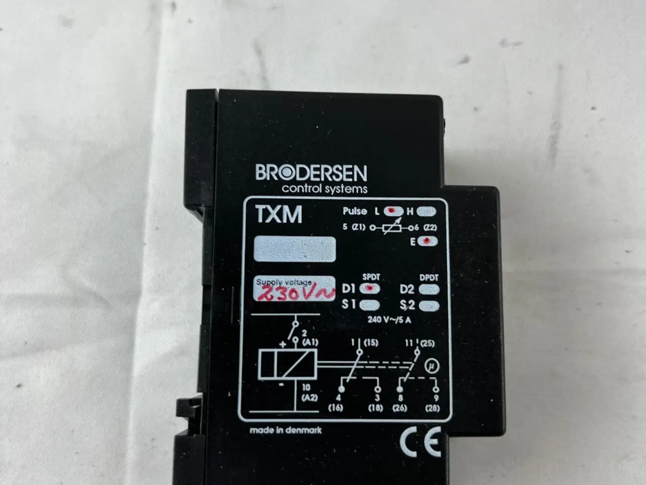 Billede 4 - Brodersen UNIC TXM Timer relæ modul 230V AC DIN