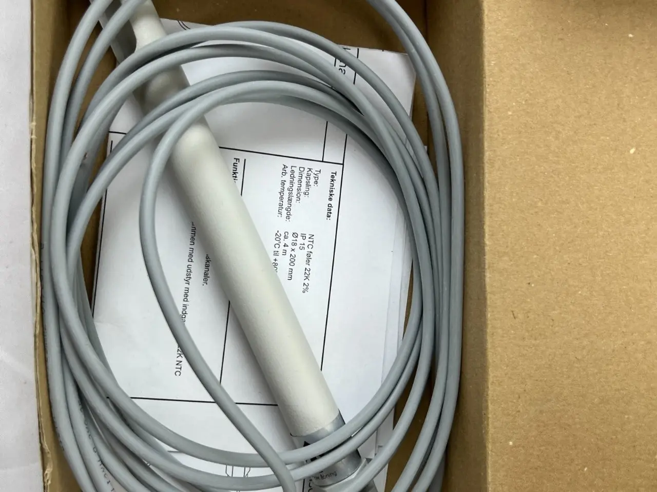Billede 2 - LSControl 49331 ES990 Duct Temperature Sensor NTC