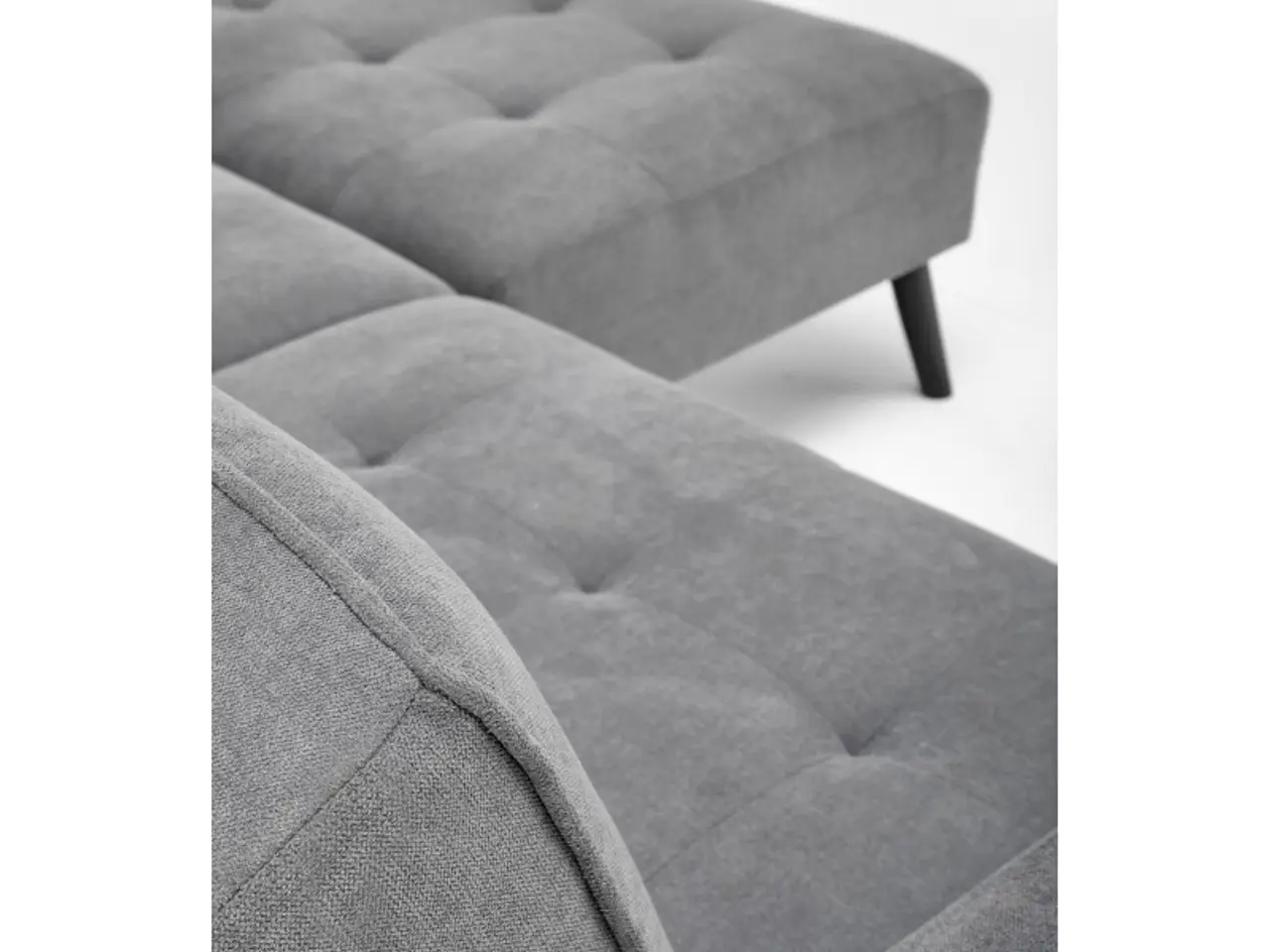 Billede 13 - CORNELIUS sammenklappelig sofa med ottoman, - Grå