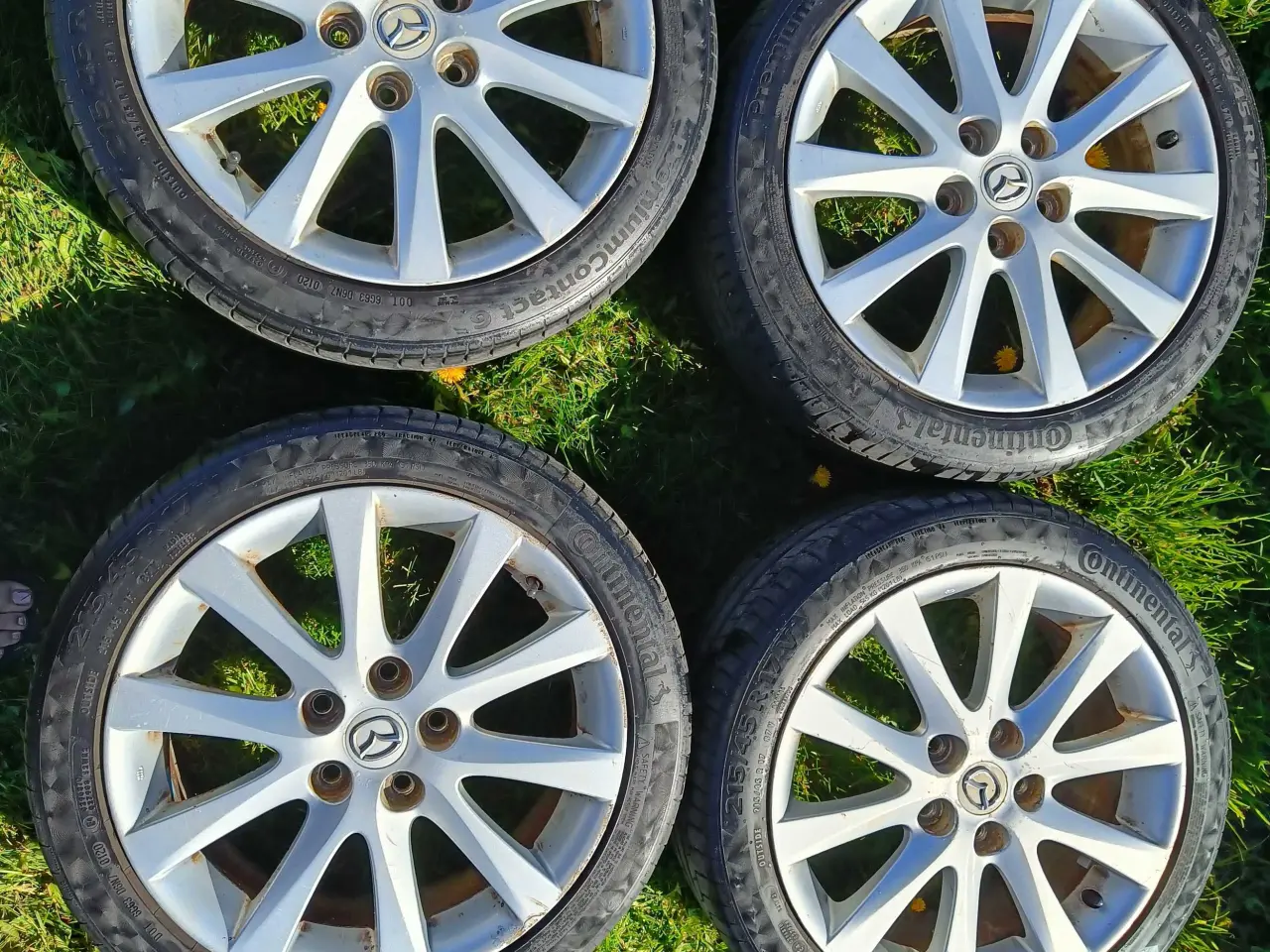 Billede 1 - Mazda alufælge m. sommerdæk 215/45 R17 87V