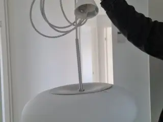 Holmegaard Pendel Lampe Hvid Glas. Infinity pendel