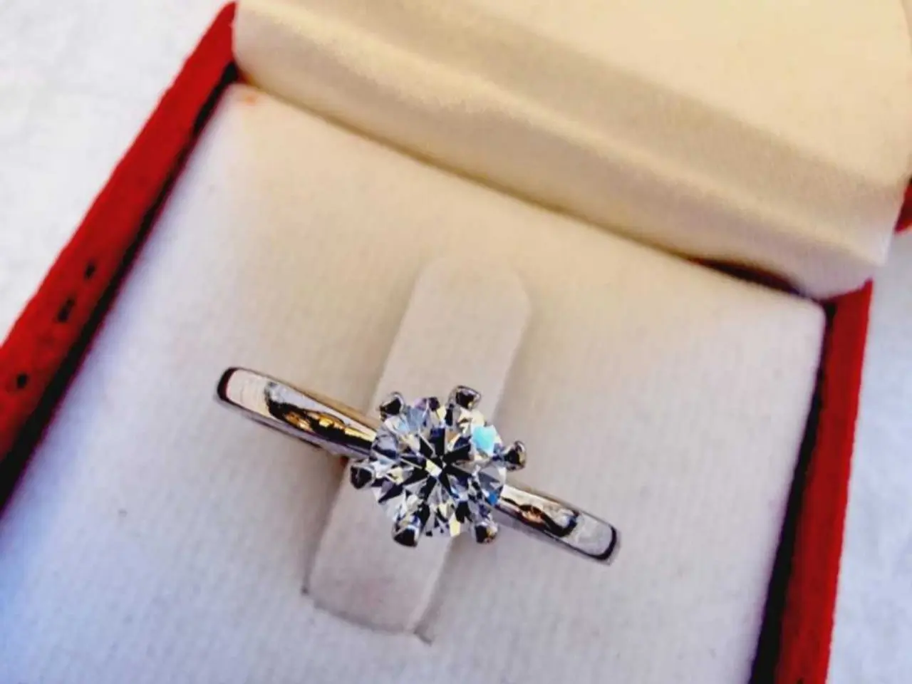 Billede 2 - 18 karat hvidguld 0.40 carat diamant 