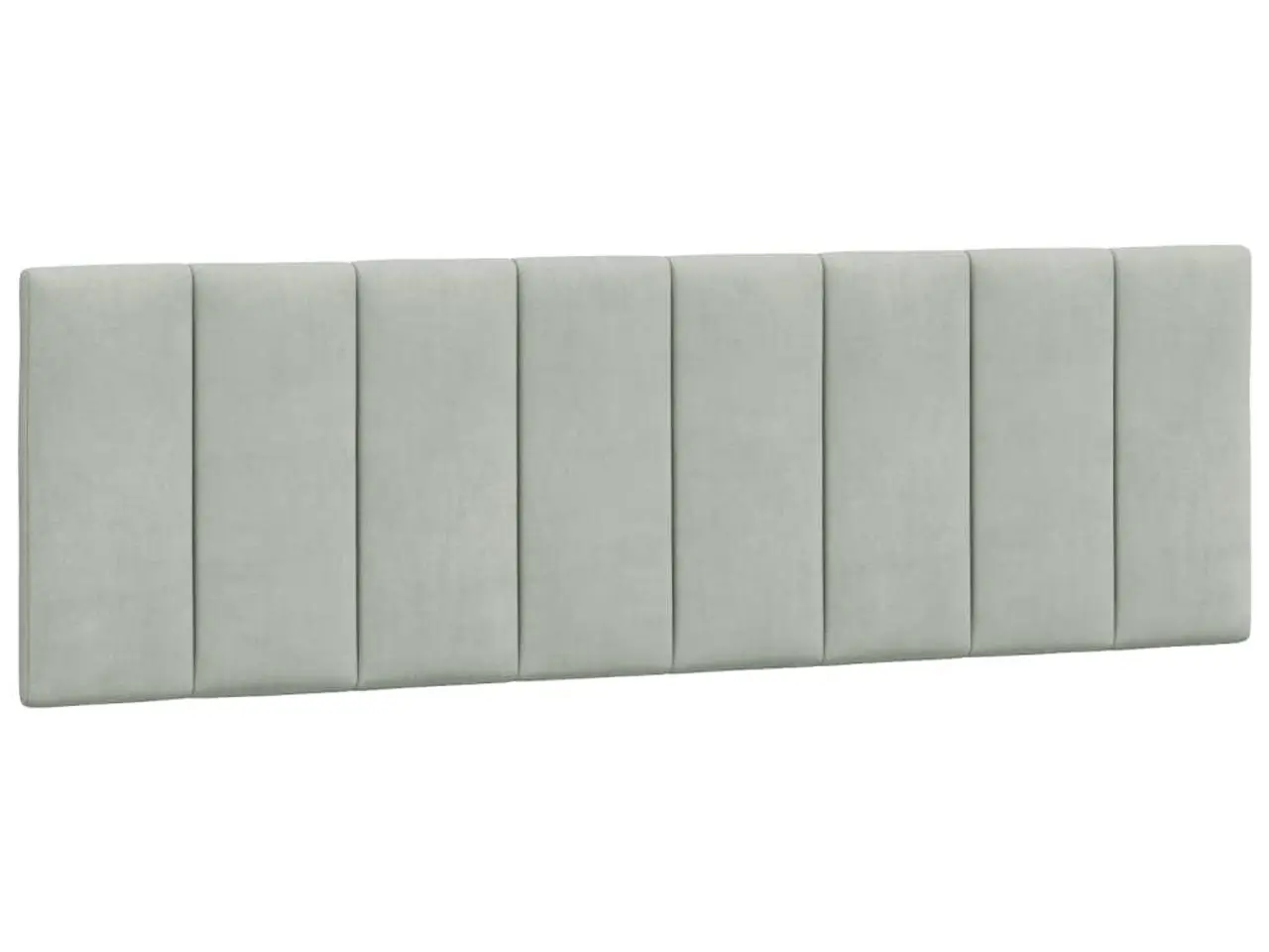 Billede 2 - Gavlpude Hanko 160 cm - velour, lysegrå
