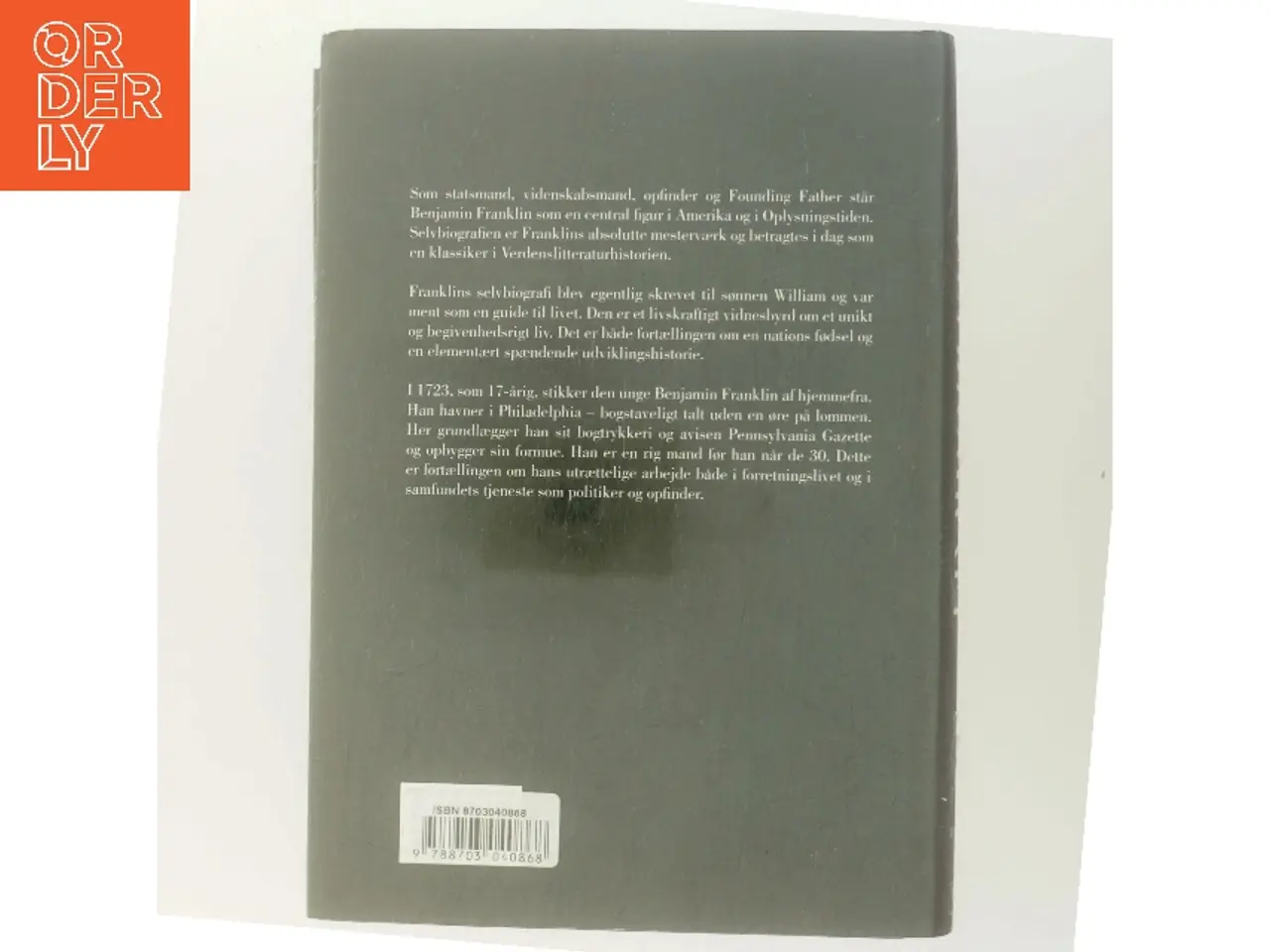 Billede 3 - Selvbiografi af Benjamin Franklin (Bog)