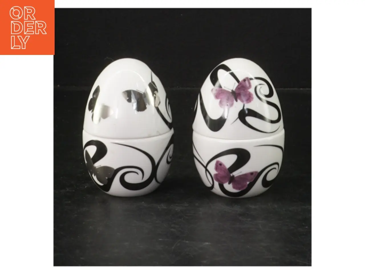 Billede 1 - Dekorative porcelænsæg fra Summerbird (str. 9 cm)