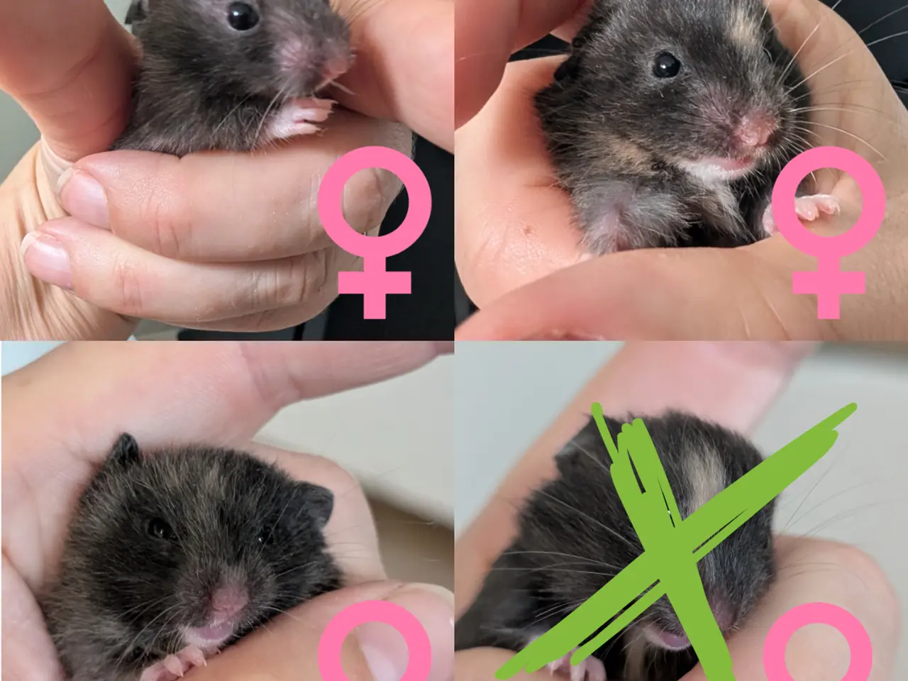 Billede 2 - Søde hamsterunger (flerfarvede)