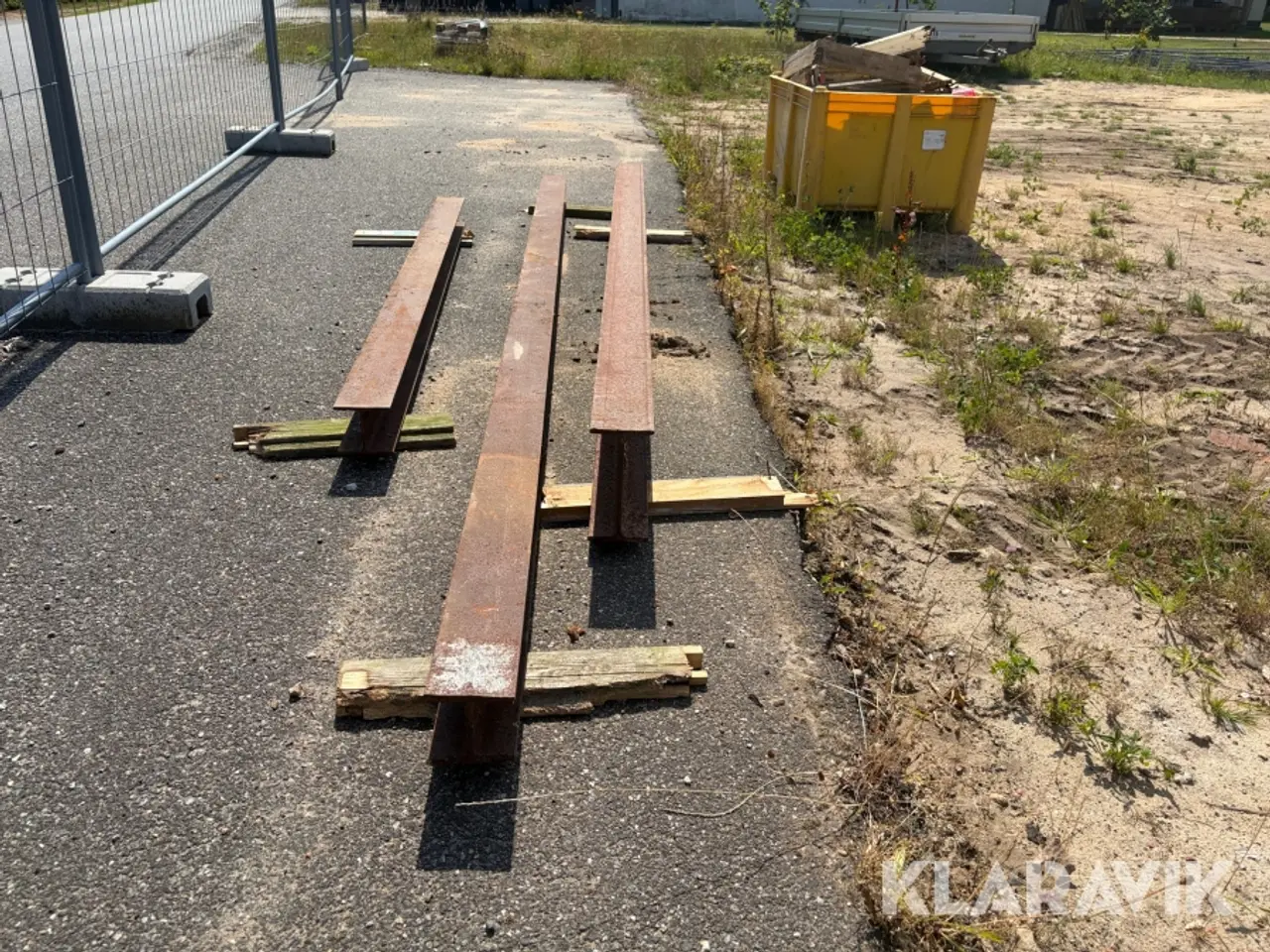 Billede 4 - Stålbjælker, 1 IPE og 2 HEB, 3 Styk afskåret