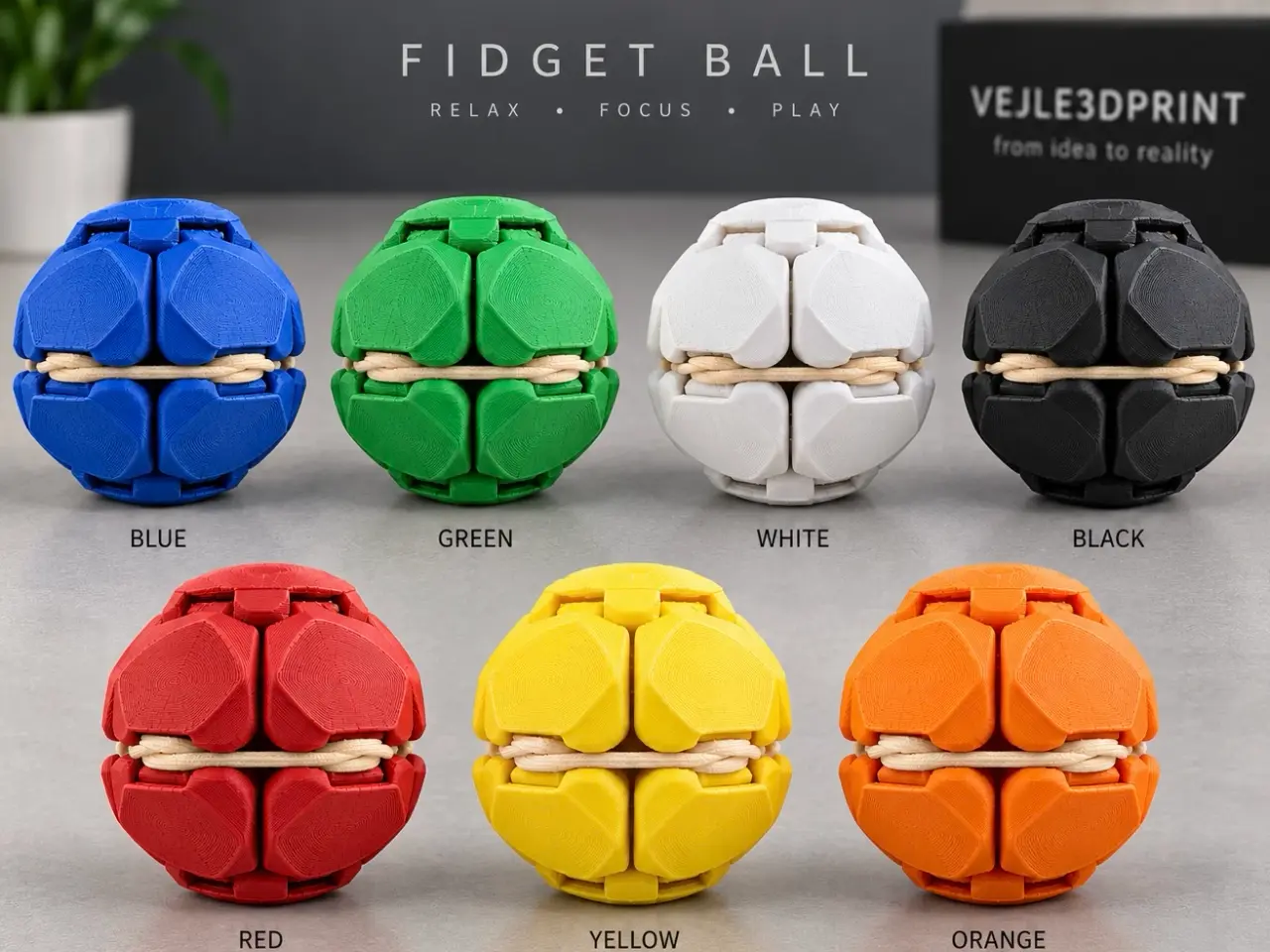 Billede 1 - Fidget Ball sæt (4 stk.)