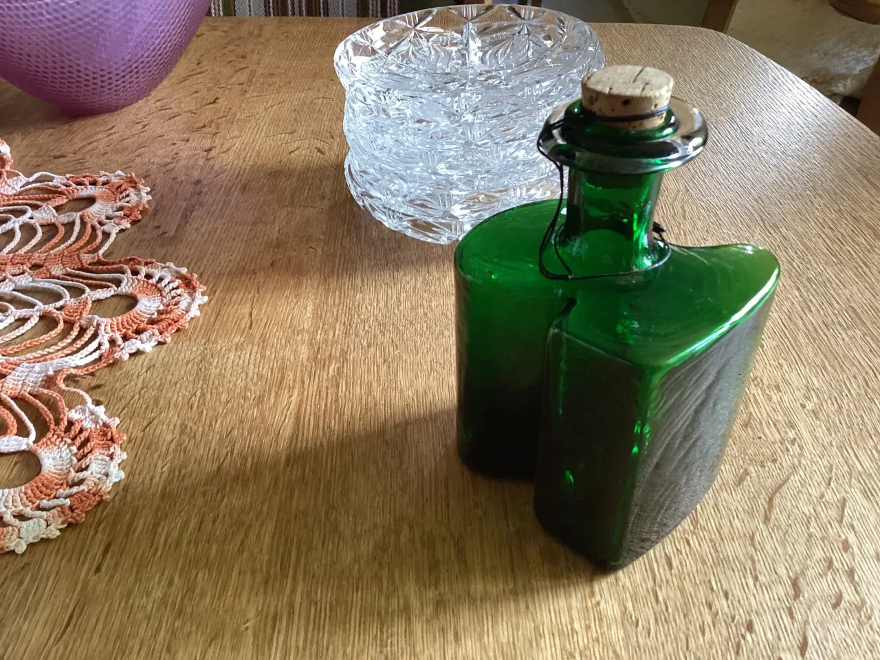 Billede 2 - Holmegård flaske og 6 Isasietter