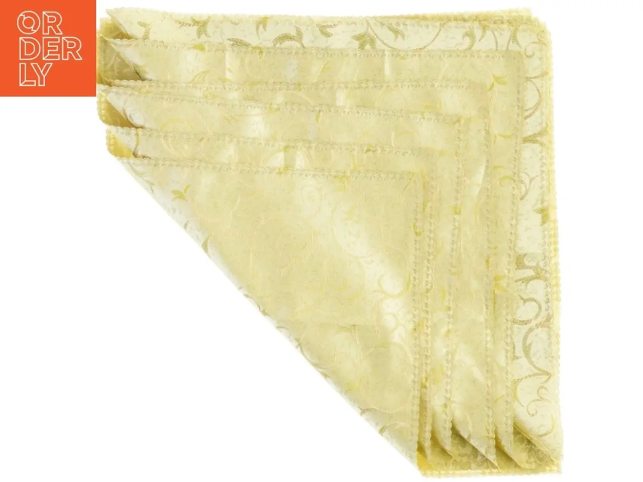 Billede 1 - Broderet servietter (str. Cirka 47,47 cm)