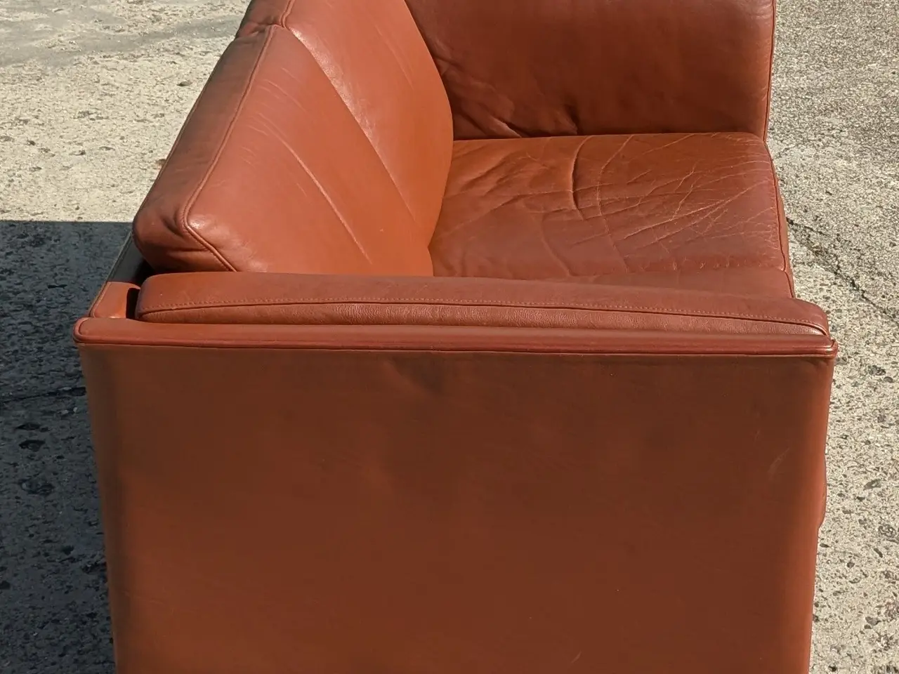 Billede 1 - 2 pers lædersofa