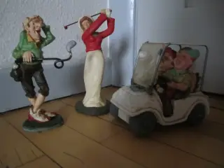Sjove GOLF Figurer og en GOLFVOGN. BYD.
