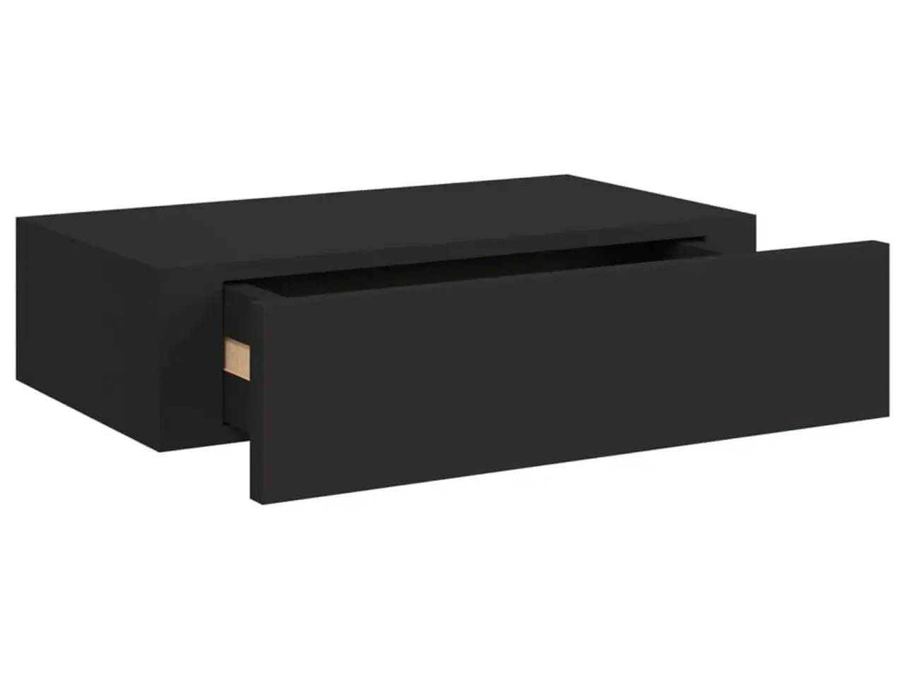 Billede 6 - Væghylde med skuffe 40x23,5x10 cm MDF sort