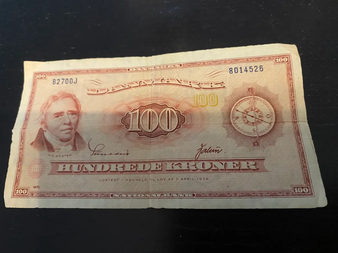 Billede 2 - 100kr seddel 1970.